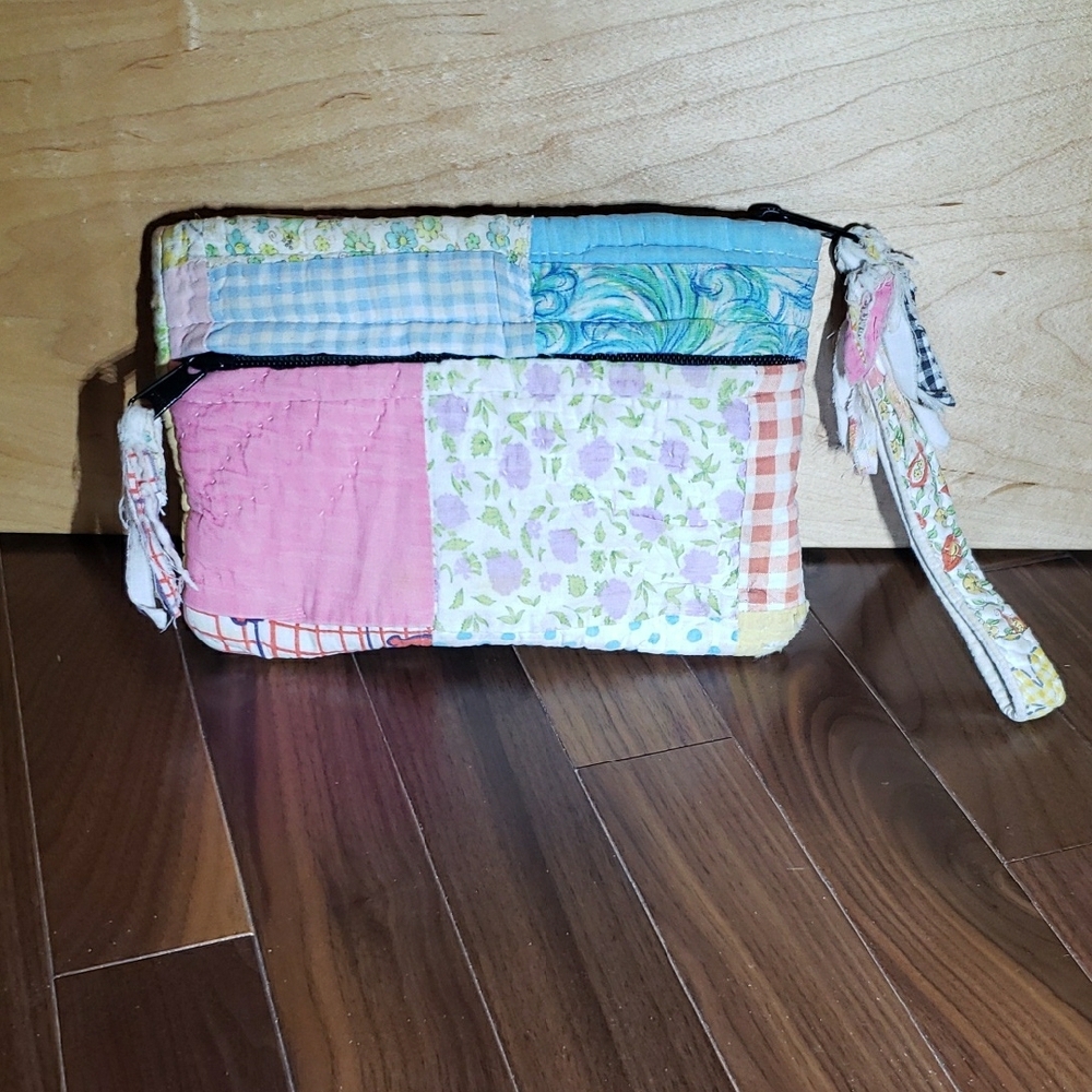 Upcycled Handmade from Antique Quilt Clutch, Small Purse or Bag